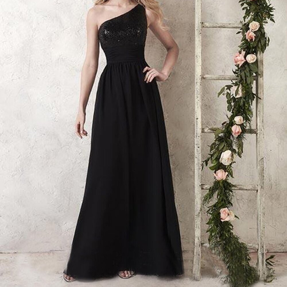 Christina Wu, Burgundy Bridesmaids dress - Picture 2 of 8